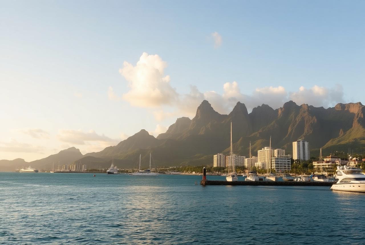 Port Louis, Mauritius skyline